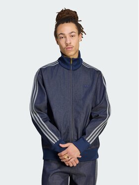 adidas adidas Kurtka jeansowa 164720 Niebieski jasny Loose Fit