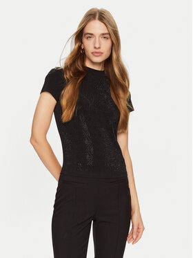 Guess Guess Marškinėliai W4BI26 J1314 Juoda Slim Fit
