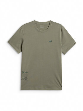 4F 4F T-Shirt NATURE’S TRAIL Khaki Regular Fit