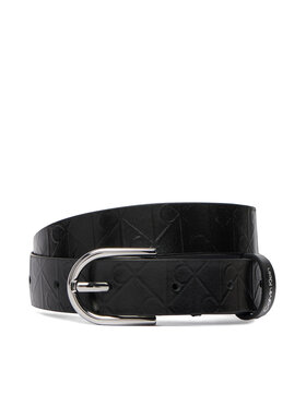 Calvin Klein Calvin Klein Moteriškas Diržas Round Buckle Debossed LV04F7143G Juoda