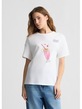 Liu Jo Liu Jo T-Shirt WA5342JS923M9503 Biały Regular Fit