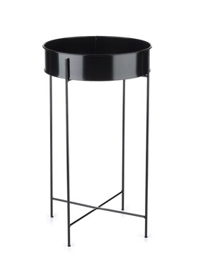 MIAhome MIAhome Kwietnik z okrągłą podstawką 64 cm Czarny