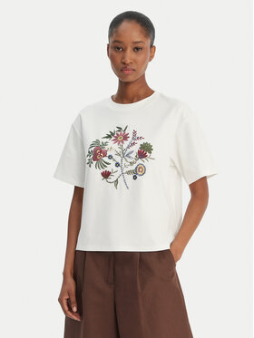 Weekend Max Mara Weekend Max Mara T-krekls Sabato 2615941112 Balts Regular Fit