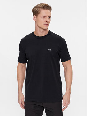 BOSS Boss T-särk 50506373 Must Regular Fit