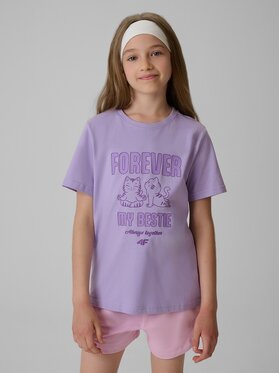4F 4F T-Shirt 4FJRAW26TTSHF4240-52S Ροζ Regular Fit