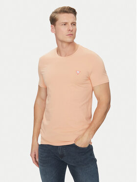 Guess Guess T-Shirt M2YI24 J1314 Pomarańczowy Slim Fit