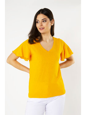 QUIOSQUE QUIOSQUE Bluzka 22-TD-BS12 Pomarańczowy Regular Fit