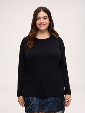Fiorella Rubino Fiorella Rubino Sweter M081L008353N033 Czarny Regular Fit