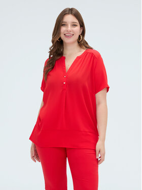 Fiorella Rubino Fiorella Rubino T-Shirt G09GL009115N016 Czerwony Regular Fit