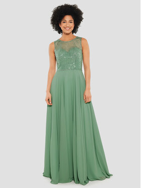 Swing Swing Večernja haljina 5AD19800 Zelena Regular Fit