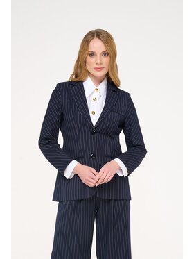 CASTELLANI CASTELLANI Marynarka Clarisse Granatowy Regular Fit