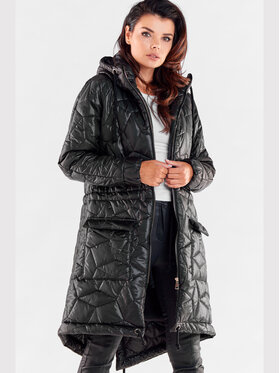 Awama Awama Kabát A538 Čierna Basic Fit