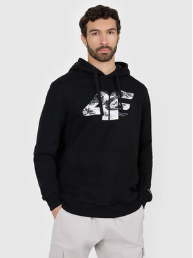 4F 4F Bluza APRES SKI Czarny Regular Fit