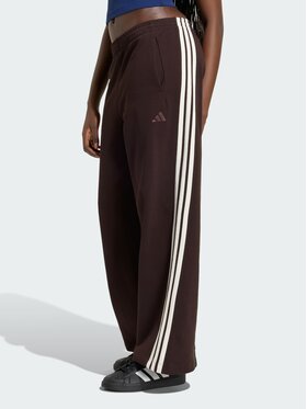 adidas adidas Spodnie materiałowe 164808 Brązowy Loose Fit