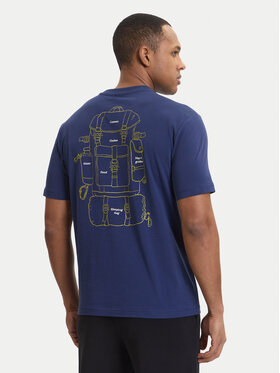 Napapijri Napapijri T-Shirt S-Flint NP0A4FZZ Tmavomodrá Regular Fit
