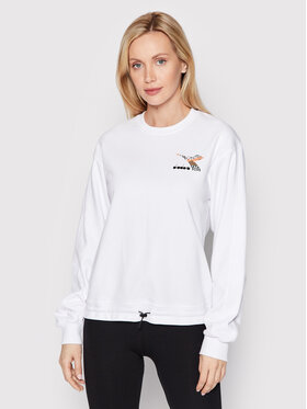 Diadora Diadora Bluza L.Sweat Floss 102.178184 Biały Regular Fit