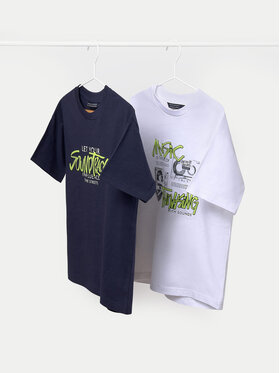 Mayoral Mayoral Komplet 2 t-shirtów 6018 Kolorowy Regular Fit