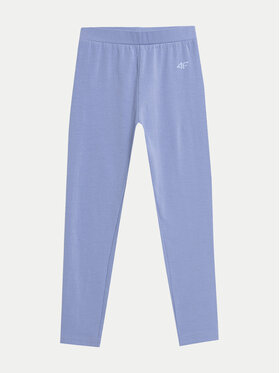 4F 4F Legginsy 4FJWSS24TTIGF130 Niebieski Slim Fit