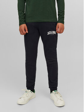 Jack&Jones Junior Jack&Jones Junior Spodnie dresowe 12237403 Czarny Slim Fit