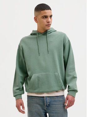 Jack&Jones Jack&Jones Džemperis ar kapuci Charge 12268272 Zaļš Loose Fit