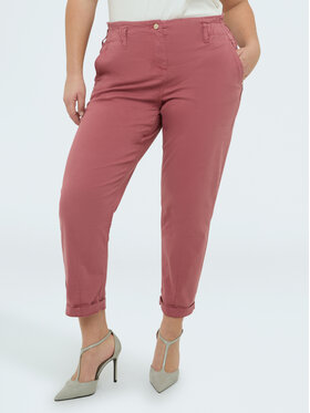 Fiorella Rubino Fiorella Rubino Spodnie materiałowe P706T005159N006 Różowy Regular Fit