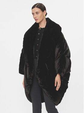 Elisabetta Franchi Elisabetta Franchi Vatovaná bunda PI-66D-37E2-V700 Černá Oversize