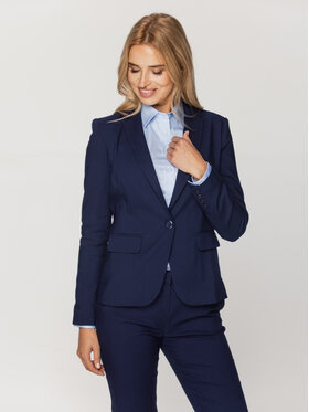 Willsoor Willsoor Marynarka 67003 Granatowy Classic Fit
