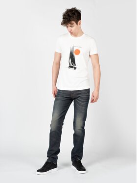 Diesel Diesel Jeansy 00SDHB-084ZU Tmavomodrá Regular Fit