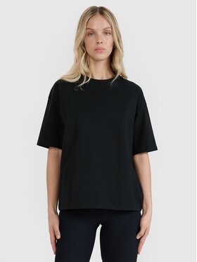 4F 4F T-Shirt 4FRSS25TTSHF2692-20S Μαύρο Oversize