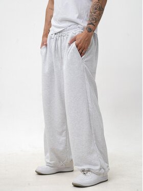 Jigga Wear Jigga Wear Spodnie dresowe 130373 Szary Baggy Fit