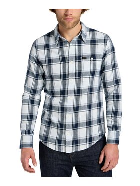 Lee Lee Koszula 112355714 Szary Regular Fit