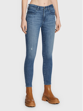 Wrangler Wrangler Jeansy Heath W27HXRW15 112319193 Granatowy Skinny Fit