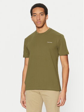Calvin Klein Calvin Klein Tricou Micro Logo K10K109894 Verde Regular Fit