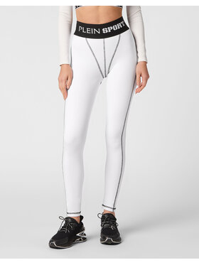 Plein Sport Plein Sport Legginsy 14231 Biały Active Fit