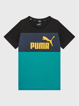 Puma Puma T-shirt Colorblock 846127 Crna Regular Fit