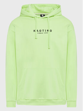 Kaotiko Kaotiko Μπλούζα Unisex Vancouver AH007-03-H002 Πράσινο Relaxed Fit