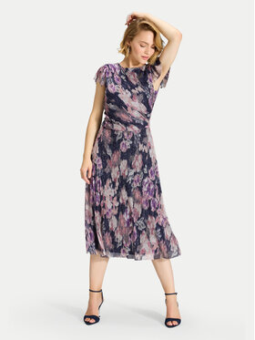 Swing Swing Kokteilinė suknelė 5AK06000 Tamsiai mėlyna Regular Fit