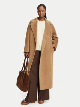 Weekend Max Mara Weekend Max Mara Wollmantel Tempera 2625016072 Hellbraun Regular Fit