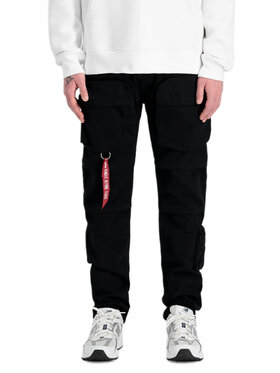 Alpha Industries Alpha Industries Bavlnené nohavice AI.148207-03-32 Čierna Straight Leg