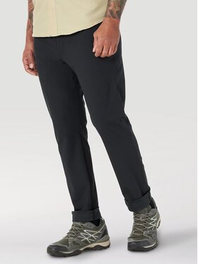 Wrangler Wrangler Spodnie materiałowe FWDS 5 POCKET PANT Czarny Regular Fit