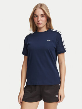 adidas adidas T-Shirt Lace 3 Stripes LG4264 Granatowy Regular Fit