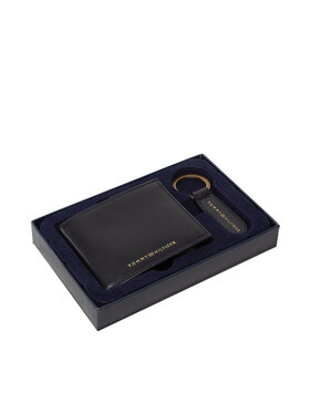 Tommy Hilfiger Tommy Hilfiger Zestaw upominkowy Gp Mini Cc Wallet & Key Fob AM0AM07930 Czarny