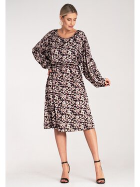 FIGL FIGL Každodenní šaty M1128 Černá Casual Fit