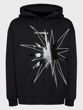 Les Hommes Les Hommes Felpa LF2252020741 Nero Regular Fit