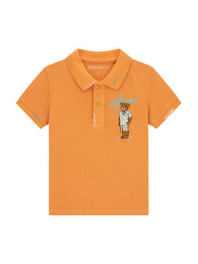 Guess Guess Polo N6GP01 K9WF4 Pomarańczowy Regular Fit