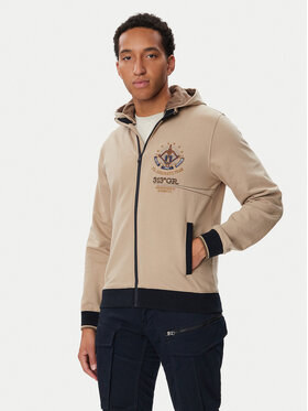 Aeronautica Militare Aeronautica Militare Majica dugih rukava 262FE2131UF00662 Bež Regular Fit