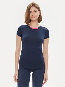 CMP CMP Techniniai marškinėliai 32C6236 Tamsiai mėlyna Slim Fit