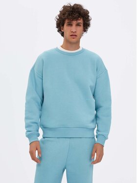 Americanos Americanos Bluză Unisex Portland Crewneck Albastru Relaxed Fit