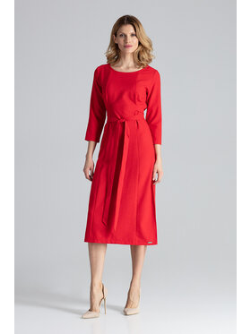 FIGL FIGL Φόρεμα M631 Κόκκινο Regular Fit
