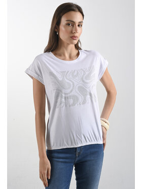Femestage Femestage T-Shirt Femestage AB BASE TSH1532-000 Bílá Regular Fit